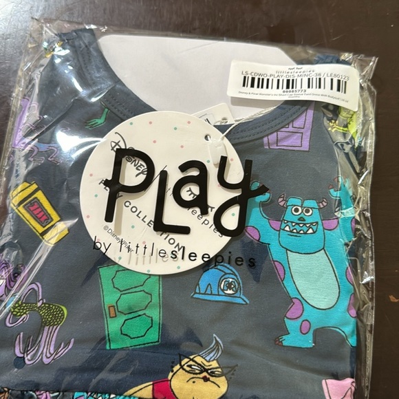 Little Sleepies Monsters Inc. Twirl Dress with bodysuit size 18 to 24 months - Picture 3 of 3